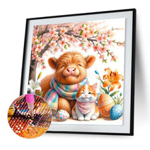 Load image into Gallery viewer, Diamond Painting - Full Round - Easter Peach Yak Cat (30*30CM)