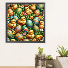 Load image into Gallery viewer, Diamond Painting - Full Round - Easter Yellow Chicken Eggs (30*30CM)