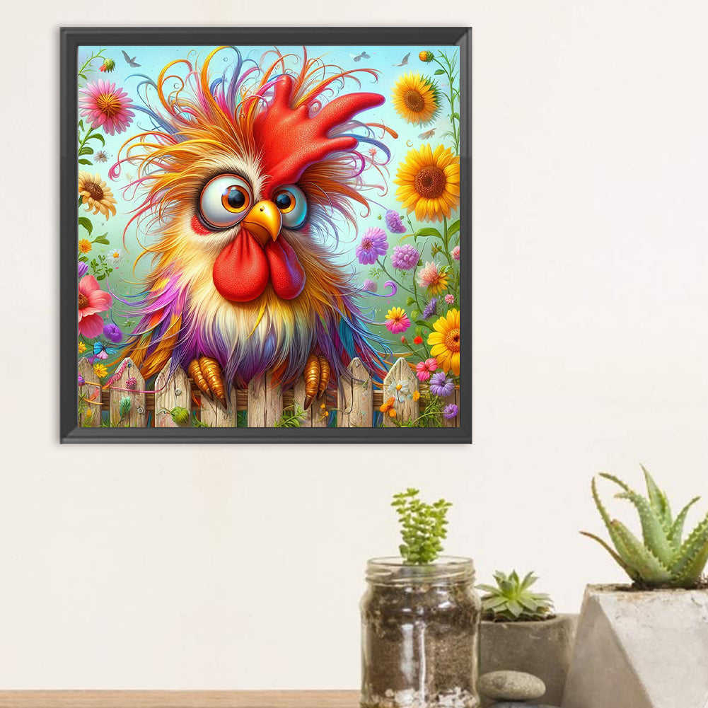 Diamond Painting - Full Round - Easter Rooster (30*30CM)