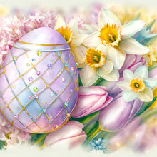 Load image into Gallery viewer, Diamond Painting - Full Round - Easter Daffodil Eggs (30*30CM)