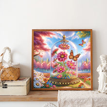 Load image into Gallery viewer, Diamond Painting - Partial Special Shaped - Crystal Butterfly Flower (30*30CM)