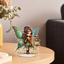 Load image into Gallery viewer, PET Elf Girl Desktop Diamond DIY Kits Diamond Painting Desktop Ornament for Home