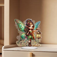Load image into Gallery viewer, PET Elf Girl Desktop Diamond DIY Kits Diamond Painting Desktop Ornament for Home