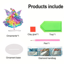Load image into Gallery viewer, PET Elf Girl Desktop Diamond DIY Kits Diamond Painting Desktop Ornament for Home