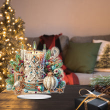 Load image into Gallery viewer, PET Crescent Candle Desktop Diamond DIY Kits Table Top Diamond Painting Ornament