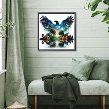 Load image into Gallery viewer, Diamond Painting - Full Square - Eagle silhouette in the forest (40*40CM)