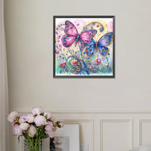 Load image into Gallery viewer, Diamond Painting - Full Square - Pink butterfly (30*30CM)