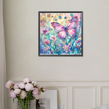 Load image into Gallery viewer, Diamond Painting - Full Square - Pink butterfly (30*30CM)