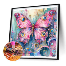 Load image into Gallery viewer, Diamond Painting - Full Square - Pink butterfly (30*30CM)