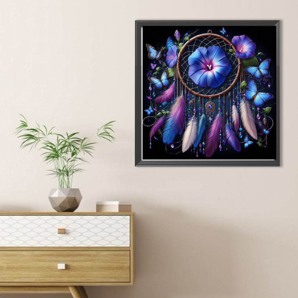 Diamond Painting - Full Round - Morning glory dream catcher (30*30CM)