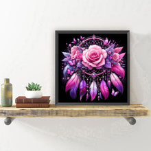 Load image into Gallery viewer, Diamond Painting - Full Round - Flowers and dream catcher (30*30CM)