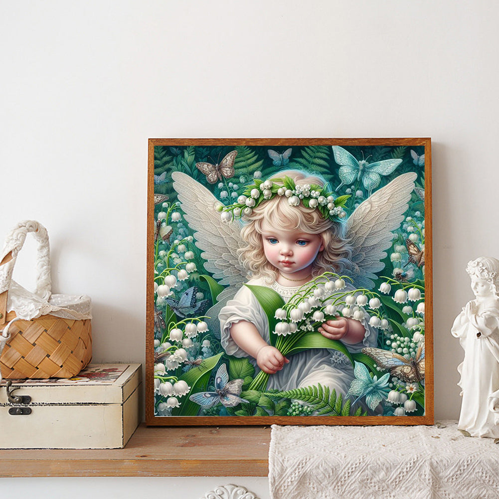 Diamond Painting - Full Round - Lily of the valley baby (30*30CM)