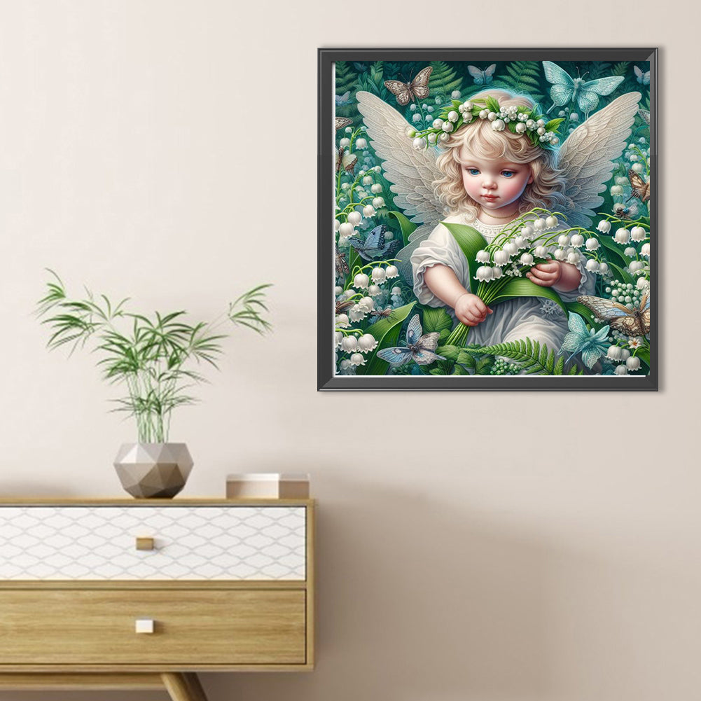 Diamond Painting - Full Round - Lily of the valley baby (30*30CM)