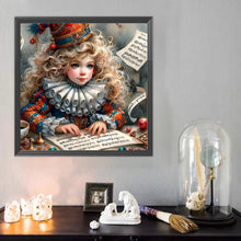 Load image into Gallery viewer, Diamond Painting - Full Round - Retro music girl (40*40CM)