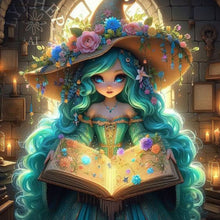 Load image into Gallery viewer, Diamond Painting - Full Round - Magic girl (40*40CM)