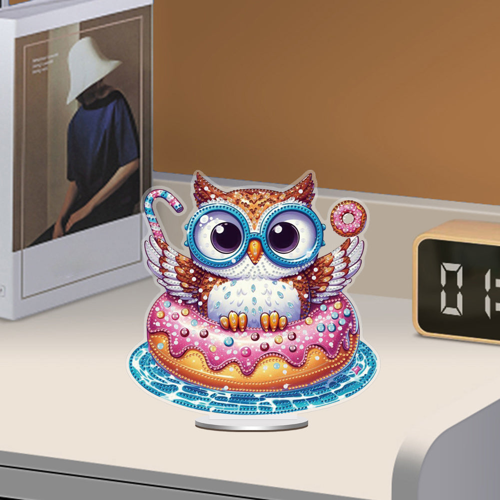 Acrylic Special Shape Angel Girl Desktop Diamond Art Kits for Home Office Decor