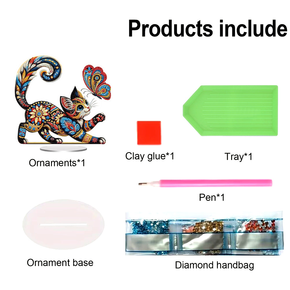 Acrylic Special Shape Angel Girl Desktop Diamond Art Kits for Home Office Decor