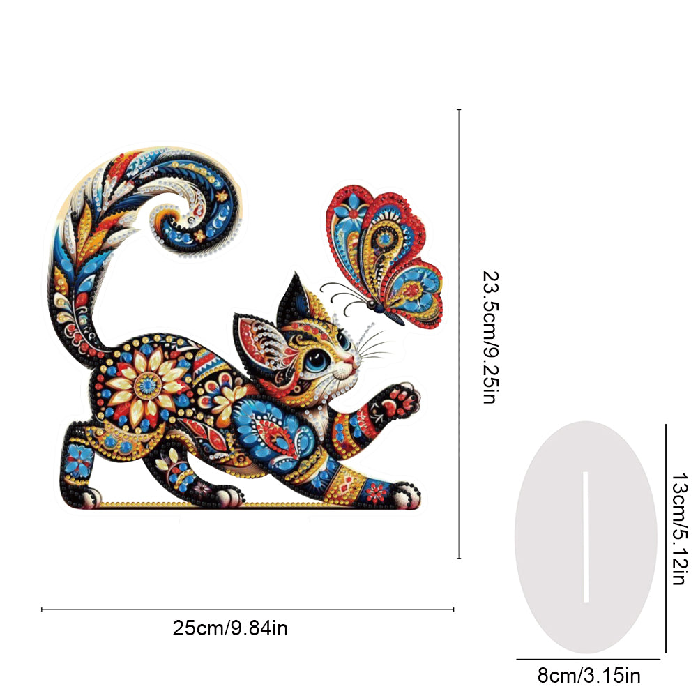 Acrylic Special Shape Angel Girl Desktop Diamond Art Kits for Home Office Decor
