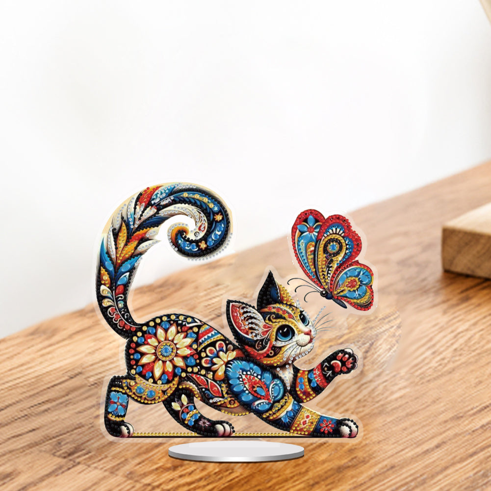 Acrylic Special Shape Angel Girl Desktop Diamond Art Kits for Home Office Decor