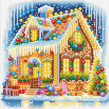 Load image into Gallery viewer, Christmas Cottage Diamond Painting Kits Diamonds Pictures Gem Art for Art Crafts