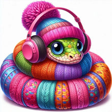 Load image into Gallery viewer, Diamond Painting - Full Round - Sweater snake (30*30CM)
