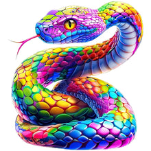 Load image into Gallery viewer, Diamond Painting - Full Round - Colored snake (30*30CM)