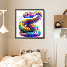 Load image into Gallery viewer, Diamond Painting - Full Round - Colored snake (30*30CM)