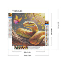 Load image into Gallery viewer, Diamond Painting - Full Round - Golden snake (30*30CM)