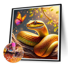 Load image into Gallery viewer, Diamond Painting - Full Round - Golden snake (30*30CM)