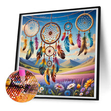 Load image into Gallery viewer, Diamond Painting - Full Round - Dream catcher in the flowers (30*30CM)