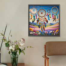 Load image into Gallery viewer, Diamond Painting - Full Round - Dream catcher in the flowers (30*30CM)