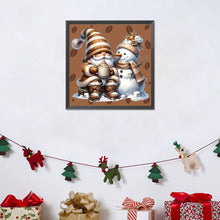 Load image into Gallery viewer, Diamond Painting - Full Round - Coffee Gnome Snowman (40*40CM)