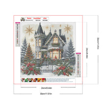 Load image into Gallery viewer, Diamond Painting - Full Round - House In Snow Scene (30*30CM)