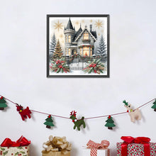 Load image into Gallery viewer, Diamond Painting - Full Round - House In Snow Scene (30*30CM)