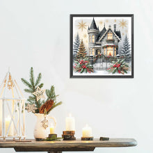 Load image into Gallery viewer, Diamond Painting - Full Round - House In Snow Scene (30*30CM)