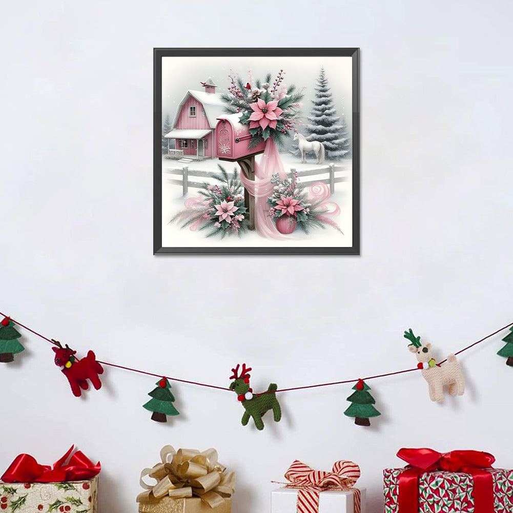 Diamond Painting - Full Round - House In Snow Scene (30*30CM)