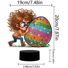 Load image into Gallery viewer, Acrylic Double Sided Bunny Egg Diamond Painting LED Night Light for Easter Gifts
