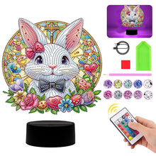 Load image into Gallery viewer, Acrylic Double Sided Bunny Egg Diamond Painting LED Night Light for Easter Gifts