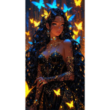 Load image into Gallery viewer, Diamond Painting - Full Round - Butterfly Girl (40*70CM)