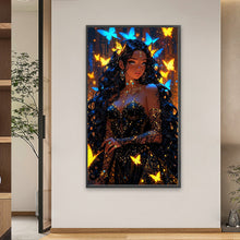 Load image into Gallery viewer, Diamond Painting - Full Round - Butterfly Girl (40*70CM)