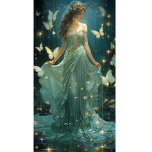 Load image into Gallery viewer, Diamond Painting - Full Round - Butterfly Girl (40*80CM)