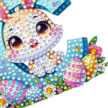 Load image into Gallery viewer, PET Double Sided Special Shaped Easter Alphabet DIY Diamond Painting Keychain