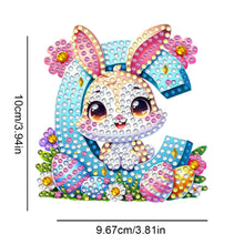 Load image into Gallery viewer, PET Double Sided Special Shaped Easter Alphabet DIY Diamond Painting Keychain