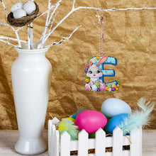 Load image into Gallery viewer, PET Double Sided Special Shaped Easter Alphabet DIY Diamond Painting Keychain