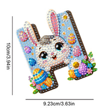 Load image into Gallery viewer, PET Double Sided Special Shaped Easter Alphabet DIY Diamond Painting Keychain