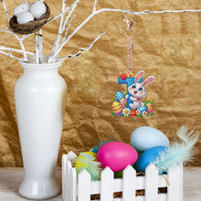 Load image into Gallery viewer, PET Double Sided Special Shaped Easter Alphabet DIY Diamond Painting Keychain