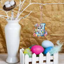 Load image into Gallery viewer, PET Double Sided Special Shaped Easter Alphabet DIY Diamond Painting Keychain