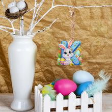 Load image into Gallery viewer, PET Double Sided Special Shaped Easter Alphabet DIY Diamond Painting Keychain