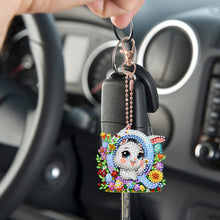 Load image into Gallery viewer, PET Double Sided Special Shaped Easter Alphabet DIY Diamond Painting Keychain