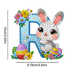 Load image into Gallery viewer, PET Double Sided Special Shaped Easter Alphabet DIY Diamond Painting Keychain